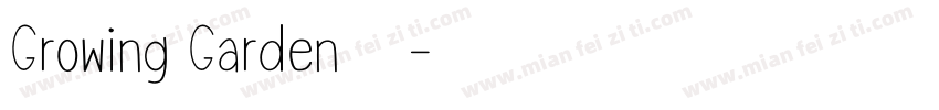Growing Garden字体字体转换